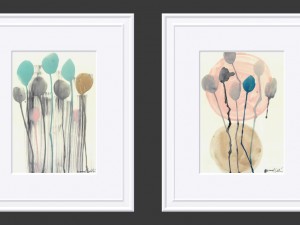 artwork - picture frames set of 4 3D Model