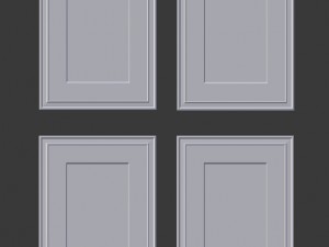 artwork - picture frames set of 4 3D Model