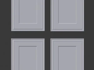 artwork - picture frames set of 4 3D Model