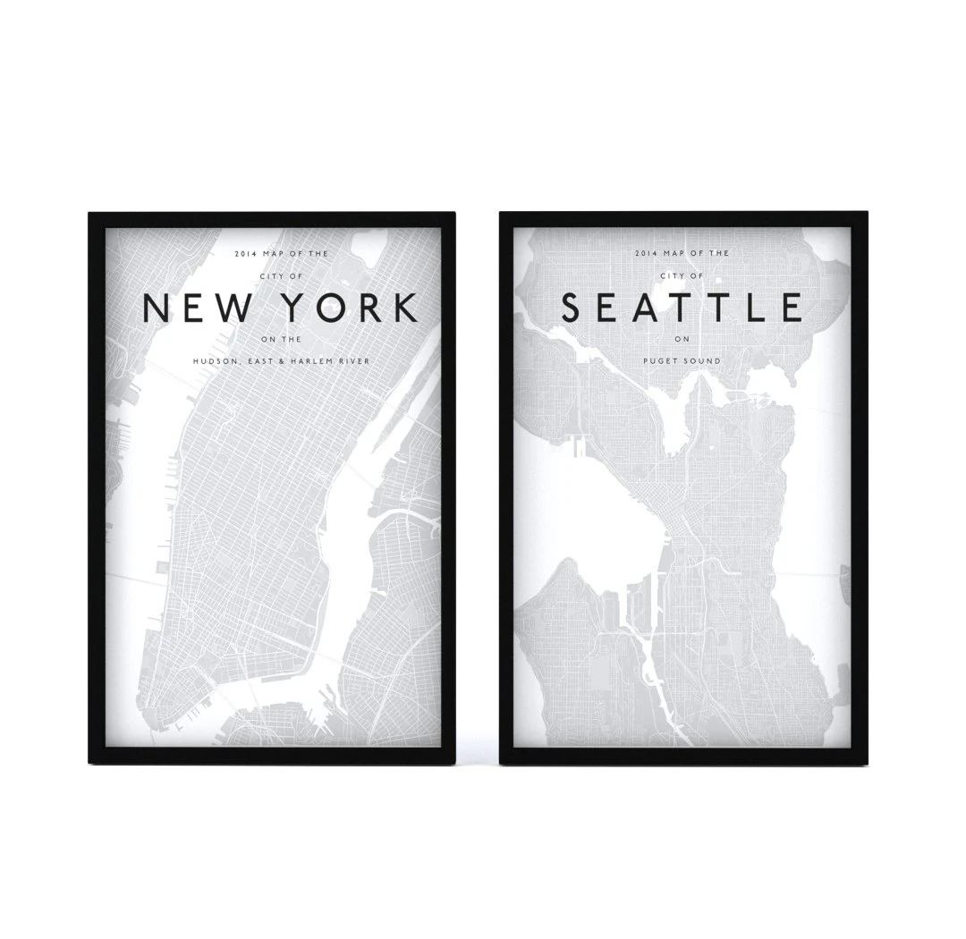 picture frames - city maps 3D Model .c4d .max .obj .3ds .fbx .stl .blend 