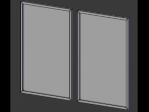 picture frames - city maps 3D 模型