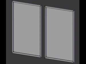 picture frames - city maps 3D Model