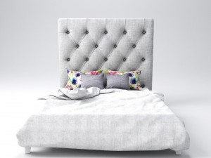 upholstered - buttoned headboard 3D Model