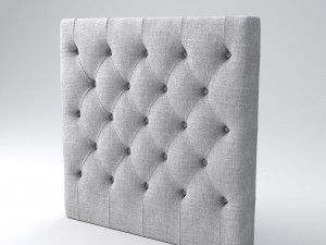 upholstered - buttoned headboard 3D Model