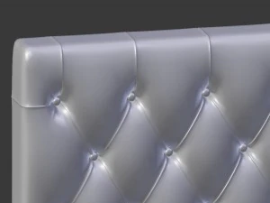 upholstered - buttoned headboard 3D Model