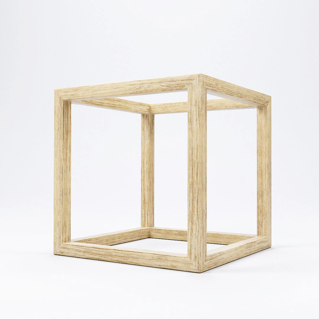 modern cube frame decoration 3D Model .c4d .max .obj .3ds .fbx .stl .blend 