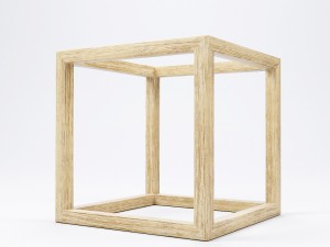 modern cube frame decoration Modelo 3D