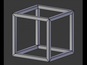 modern cube frame decoration 3D Model