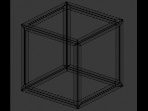 modern cube frame decoration 3D Model