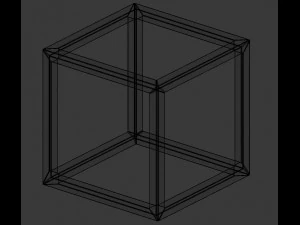 modern cube frame decoration 3D Model