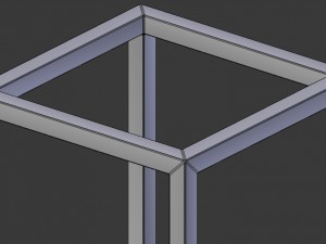 modern cube frame decoration 3D Model