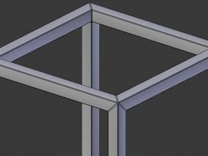 modern cube frame decoration 3D Model