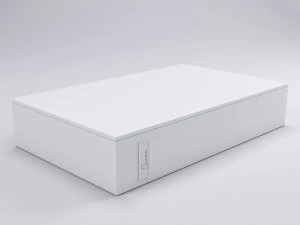 white cloth covered box - folder 3D Model