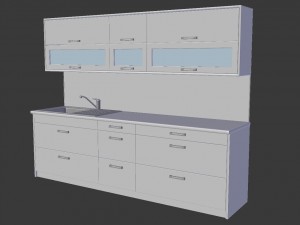 kitchen alexa - small kitchen panel gift 3D Модель