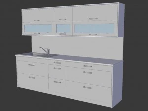 kitchen alexa - small kitchen panel gift 3D Model