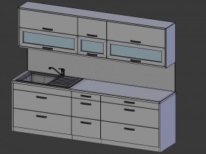 kitchen alexa - small kitchen panel gift 3D Модель