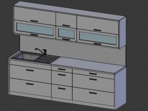 kitchen alexa - small kitchen panel gift 3D Model