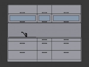 kitchen alexa - small kitchen panel gift 3D Модель