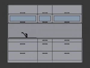 kitchen alexa - small kitchen panel gift 3D Model