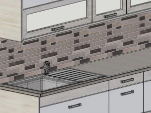 kitchen alexa - small kitchen panel gift 3D Model