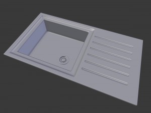 kitchen sink - 1 bowl 3D Model