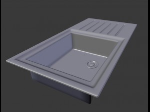 kitchen sink - 1 bowl 3D Model