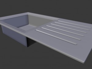 kitchen sink - 1 bowl 3D Model