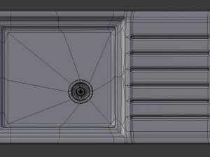kitchen sink - 1 bowl 3D Model