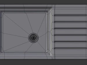 kitchen sink - 1 bowl 3D Model