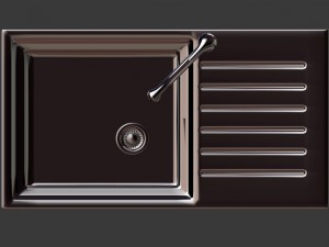 kitchen sink with mixer tap Modelo 3D