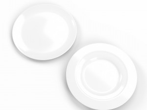 round plate set 3D Model