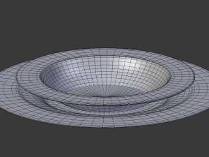 round plate set 3D Model