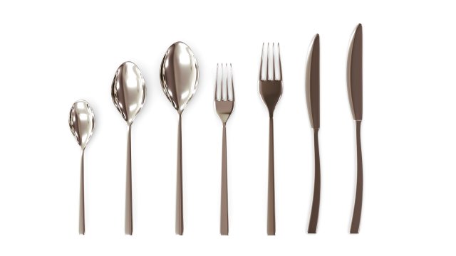 cutlery set 3D Модель .c4d .max .obj .3ds .fbx .stl .blend 