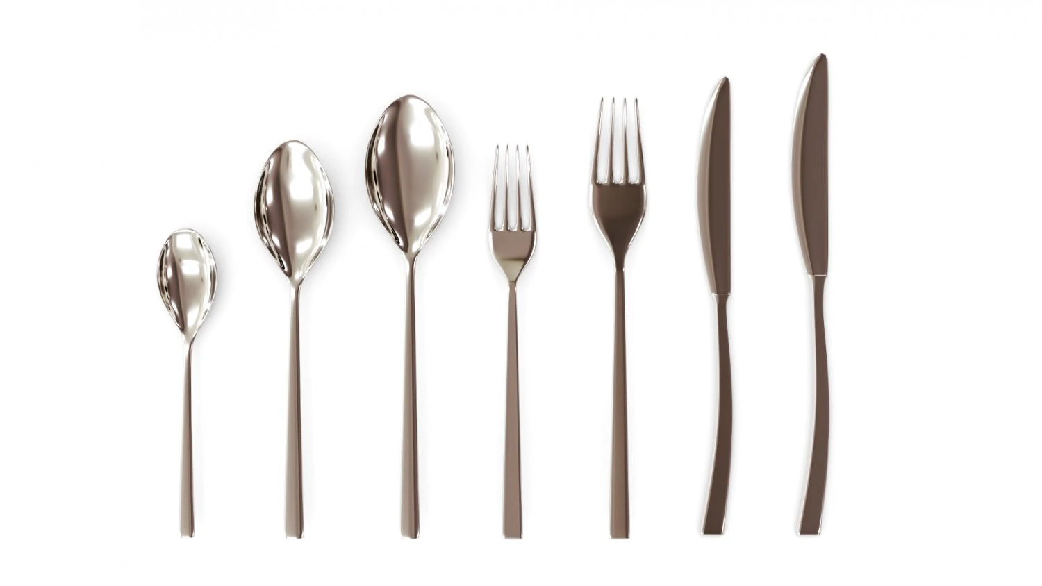 cutlery set 3D Model .c4d .max .obj .3ds .fbx .stl .blend 