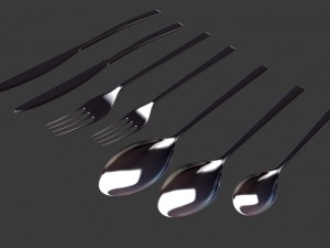 cutlery set 3D Модель