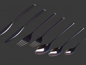 cutlery set 3D Модель