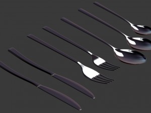 cutlery set 3D Модель