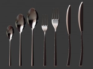 cutlery set 3D Модель