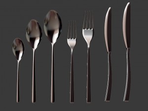 cutlery set 3D Модель