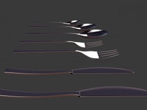 cutlery set 3D Модель