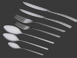 cutlery set 3D Модель