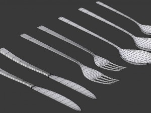 cutlery set 3D Модель