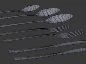 cutlery set 3D Модель