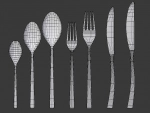cutlery set 3D Модель