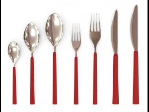 cutlery set v2 3D Model