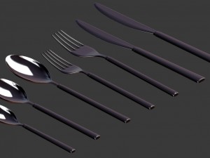 cutlery set v2 3D-Modell