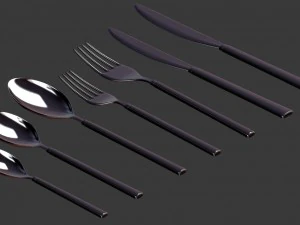 cutlery set v2 3D Model