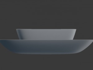 square plate set Modèle 3D