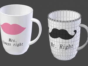 large tableware collection - plate set 3D Model