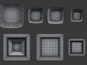large tableware collection - plate set 3D Model